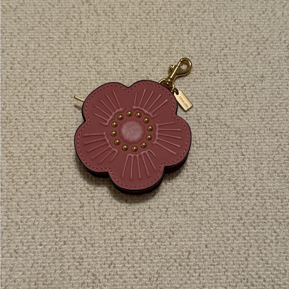 SOLD Coach Tea Rose Charm